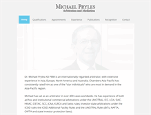 Tablet Screenshot of michaelpryles.com